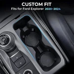 Center Console Cup Holder Inserts Cover Ford Explorer 2020-2024 Accessories. Fixed Price $24.69.