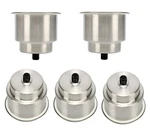 Amarine-made Stainless Steel Cup Drink Holder With Drain Pcs, Silver. Fixed Price $38.46.