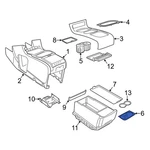 For Dodge Grand Caravan 2012-2020 1VQ69DX9AA Front Console Cup Holder. Fixed Price $47.95.