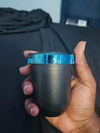 Car Ashtray With Lid Smokeless Smell Proof Mini Trash Can Led Blue Light. Fixed Price $6.99.