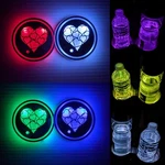 2 Pcs Colorful Car Cup Holder Led Usb Charging Mat Coaster Pad Changing Light. Fixed Price $9.99.