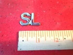 1989-96 Oldsmobile Cutlass Ciera "sl" Chrome Emblem Oem. Fixed Price $9.50.