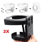2X Black Adjustable Folding Drink Holders Marine Boat Caravan Rv Cup Holder/. Fixed Price $10.95.