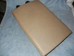 03 Saab 9-5 Wagon Rear Armrest Assembly With Cup Holder Tan Leather. Fixed Price $30.00.