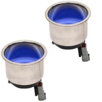 Boat Cup Holder 016386-RGB Led Illuminated 1/2 Inch Stainless (pair). Fixed Price $34.28.