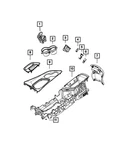 Genuine Mopar Console Cup-holder 5XQ86DX9AA. Fixed Price $147.62.