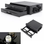 Car Double Din Radio Pocket Installation Dash Storage Box Cup Holder Universal. Fixed Price $14.81.