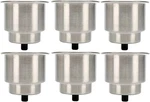 Stainless Steel Cup Drink Holder With Drain For Marine Boat Rv Camper (6 Pack). Fixed Price $34.99.