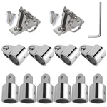 Bimini Top Hardware, 12 Pieces Boat Fittings Fits 7/8'' Or 1'' Od 3 Bow Tube .... Fixed Price $79.99.