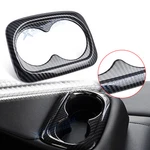 Carbon Fiber Texture Center Armrest Cup Holder Trim For Honda Civic 10TH-11TH. Fixed Price $21.09.