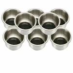 8 Pack Stainless Steel Cup Drink Holder Insert With Drain Marine Boat Rv Camper. Fixed Price $42.99.
