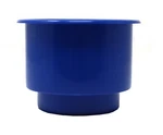 Blue 3-5/8 Recessed Drop Plastic Cup Drink Holder Can Car Table Boat Rv. Fixed Price $7.99.