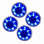 4PCS Stainless Steel Car Drink Holder Blue Led Light Cup Atmosphere. Fixed Price $39.25.