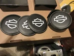 Genuine Harley-davidson Silhouette Bar & Shield Logo Coasters. Fixed Price $19.99.