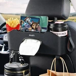 Mu&ti Back Seat Car ORGANIZER,4+2 In 1 Multifunctional Black. Fixed Price $33.99.