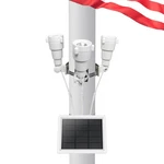 Flag Pole Solar Powered 3 Super-spotlights Pc Crystal Led, IP65 Water.... Fixed Price $37.96.