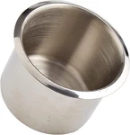 Brybelly Single Stainless Steel Cup Holder, Small Silver Drop-in Anti-spill. Fixed Price $15.98.
