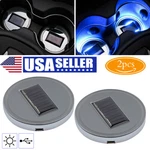 2X Solar Colorful Car Cup Holder Led Usb Charging Mat Coaster Pad Changing Light. Fixed Price $11.99.
