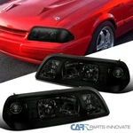 Fits 1987-1993 Ford Mustang Replacement Smoke 1PC Style Headlights Corner Lamps. Fixed Price $128.95.