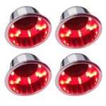 4X Stainless Steel Cup Drink Holder Red Led For Marine Boat Truck Rv Sofa. Fixed Price $35.00.