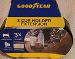 Goodyear Trio Cup Holder Extension. Fixed Price $23.99.