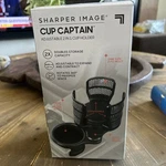Sharper Image Cup Captain 2 1 Adjustable Holder Plastic New Sealed. Fixed Price $16.97.