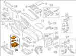 Oem Audi A6 C7 Cup Holder 4G08625346PS Genuine. Fixed Price $45.32.