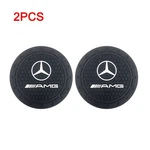 2PCS Mercedes-benz Amg Car Coasters With Logo Cup Holders Silicone, Black. Fixed Price $6.24.