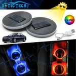 Solar + Usb Led Cup Holder Pad Auto Inner Atmosphere Lamp For Honda Accord Civic. Fixed Price $19.98.