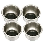 4 Pack Of Marine Boat Rv Stainless Steel Cup Can Drink Holders With Drain Camper. Fixed Price $26.99.