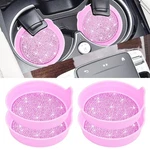Amooca Car Cup Coaster Universal Non-slip Holders Bling Crystal 4 Pack. Fixed Price $14.50.