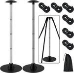 Boat Cover Support Poles Pack, Stainless Steel BASE,BLACK,2. Fixed Price $70.76.