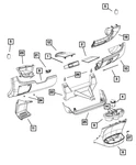 Genuine Mopar Cup Holder Mat 68169646AA. Fixed Price $74.36.