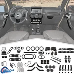 For 2011+ Jeep Wrangler Jk Carbon Fiber Interior Panel Decor Cover Trim Full Kit. Fixed Price $27.99.
