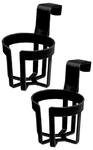 2 Lot Custom Accessories 91100 Black Auto Cup Holders Large 44 Oz Beverage. Fixed Price $15.95.