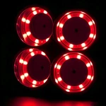 4PCS Stainless Steel Cup Drink Holder Red Led Built-in For Marine Boat Truck Rv. Fixed Price $32.04.