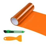 Sbulhia Car Headlight Tint Film, 12"X48" Vinyl Sheet Roll Tail Orange. Fixed Price $10.99.