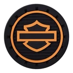 Harley-davidson Silhouette Bar & Shield Logo Auto Car Coasters In Orange/black. Fixed Price $19.95.