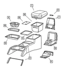 Genuine Mopar 1999-2004 Jeep Grand Cherokee Storage Tray Mat 55196669AC. Fixed Price $18.89.