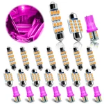 Ntnev 24PC Pink Led Interior Car Light Bulb Kit T10 31MM 42MM Dome Map License. Fixed Price $19.96.