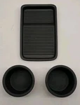 1997-2002 Ford Expedition Center Console Set Cup Holder Inserts And Mat. Fixed Price $64.45.