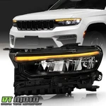Amber Led Drl W/o Leveling Headlight For 2022-2024 Jeep Grand Cherokee Driver. Fixed Price $168.99.