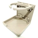 Tan Beige Mercedes Benz Factory Look Folding Drink Beverage. Fixed Price $14.95.