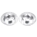 Powerstop Evolution Drilled Slotted Rotors Pair Rear For Nissan Maxima. Fixed Price $108.54.