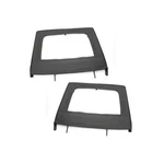 New Rugged Ridge Rear Upper Soft Door Kit; Black Diamond (07-18 Jeep Wrangler Jk. Fixed Price $400.00.