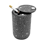 Bling Car Ashtray, Rhinestones Auto Mini Portable With Lid Smell .... Fixed Price $16.13.
