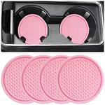 Zsdy Car Cup Coaster, 4PCS Universal Auto Non-slip Holder Embedded Pink. Fixed Price $7.70.