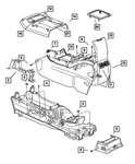 Genuine Mopar Console Mounted Cup-holder 1AU911DAAA. Fixed Price $17.58.
