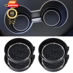 Amooca Car Cup Coaster Universal Non-slip Holders Bling 4 Pack, Black. Fixed Price $15.98.
