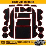 Fits Toyota Tacoma Cup Holder Liner Insert Accessories Red Trims 2016-2021 2022. Fixed Price $18.04.